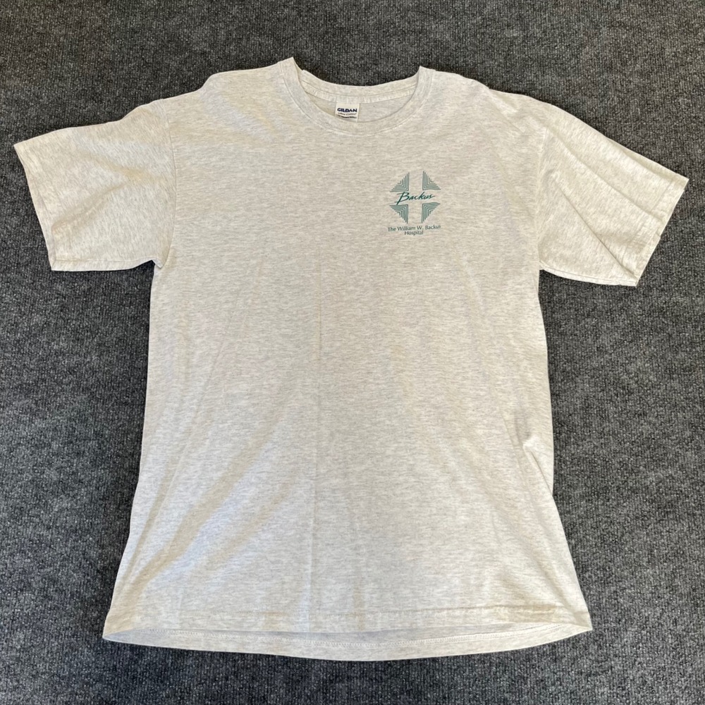 Gildan Backus Hospital EMS Week Ambulance Graphic T-Shirt Gray Large